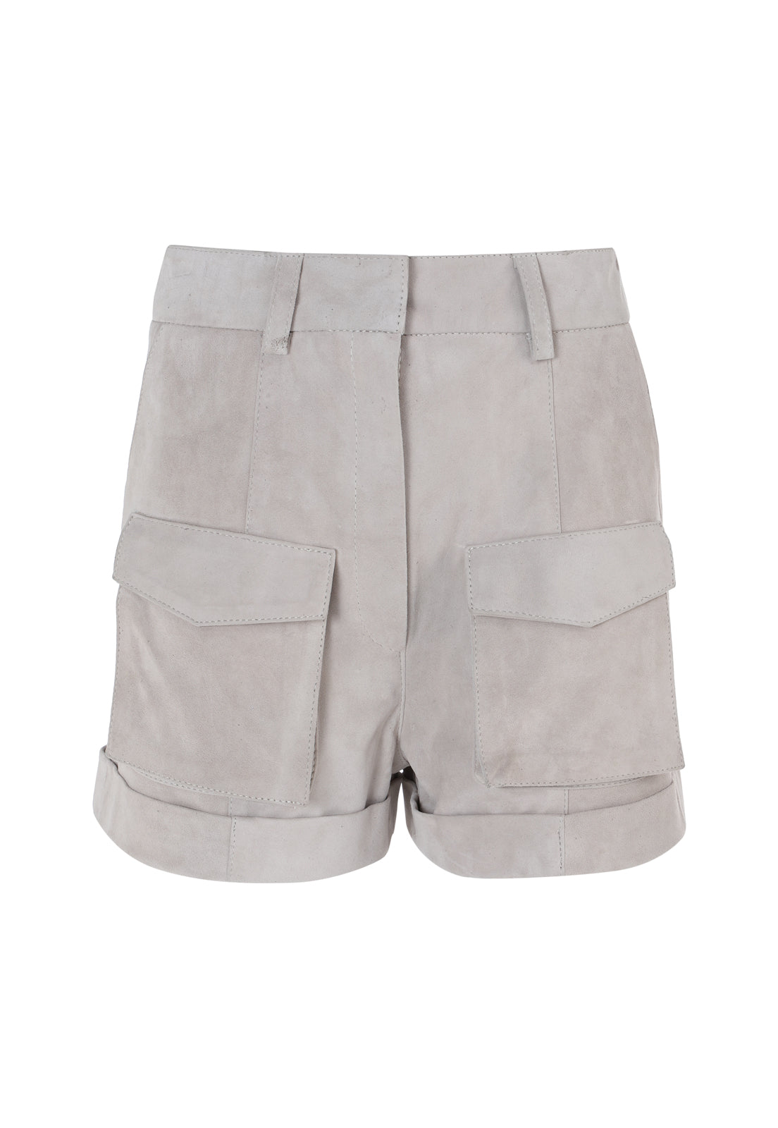 SHORT DE GAMUZA CON BOLSILLOS CARGO SUSANA